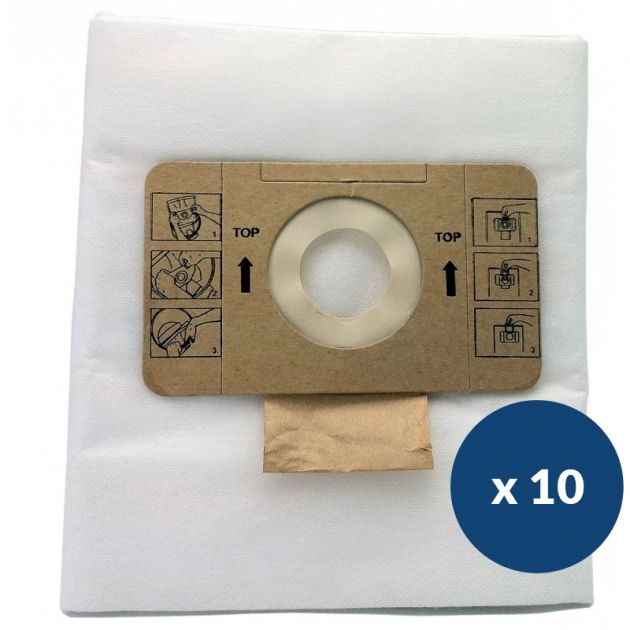 10 sacs aspirateur microfibre KTRI04797