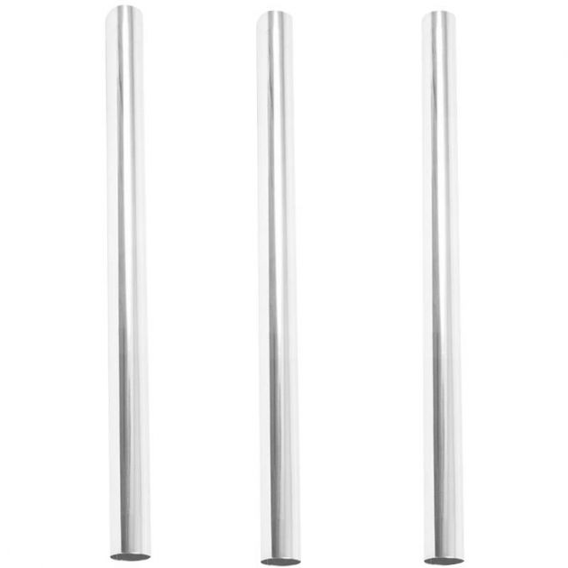 Tube aspirateur 32 mm en inox x 3